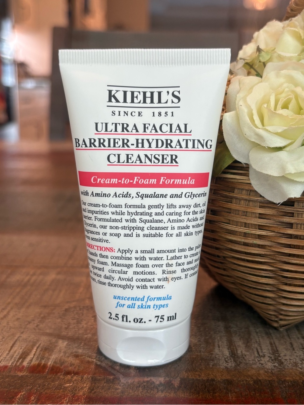New KIEHLS Ultra Facial Barrier-Hydrating CLEANSER Cream-to-Foam!